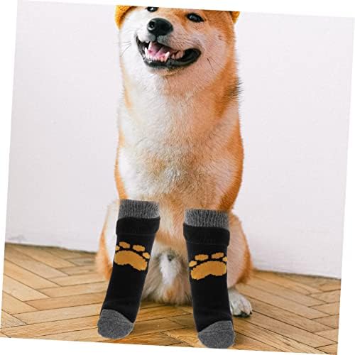 Чорапови за кучиња Patkaw кучиња чорапи за кучиња Chrismas чорапи на отворено тротоарите 6 парчиња кучиња зафаќаат чорапи кучиња шепа за заштита