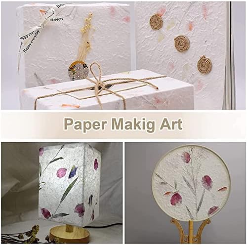 Комплет за правење хартија Wandic, рачно изработена калап за правење дрвена хартија со лажица и неткаена ткаенина и рамка со пулпа со рамка