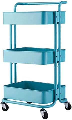 Стекнете 3 нивоа количка за складирање кујна со тркала количка за складирање бања количка за складирање на кујнски додатоци за кујна