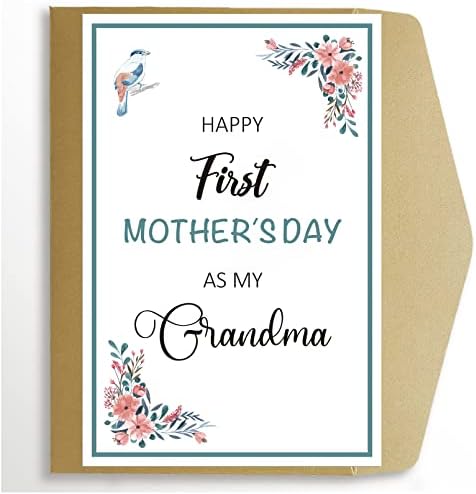 Прва картичка за Денот на мајката како баба, картичка за Денот на мајките за баба, 1 -та картичка за Денот на мајката како Буби