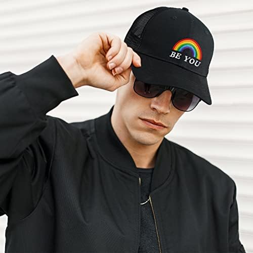 Гордо капа од виножито капачиња ЛГБТ бејзбол капа на гордоста додатоци за геј работи за мажи жени