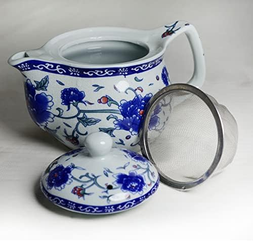 Порцелански чај чај сет 1 чајник 6 чаши чајни чај, кафе -тенџере керамички подароци таблети декор