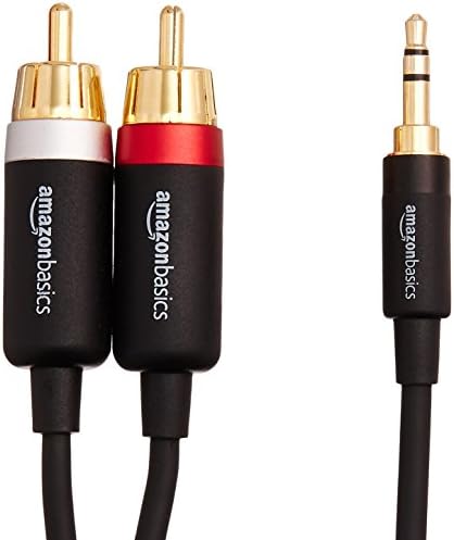 Основи на 2-машки до 2-машки RCA аудио стерео кабел за субвуфери-8 стапки и 3,5 мм до 2-машки RCA адаптер Аудио стерео кабел-4 стапки