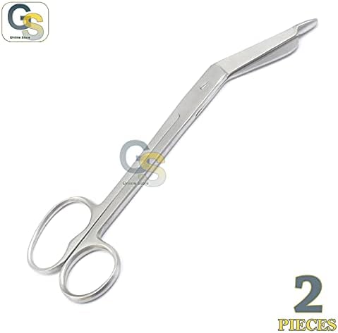 2 парчиња ножици за завој на списоци Еден голем прстен 8 Инструменти за лекови од не'рѓосувачки челик од онлајн продавница G.S