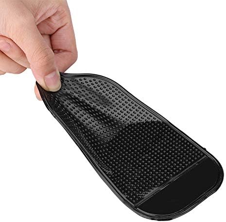 Zyyini 5pcs подлога за зафат на автомобили, не лизгање пластична силиконска супер леплива цртичка копчиња за мобилни телефони држач за црна матка