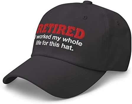 Смешно пензионирање извезено тато капа на капа, пензиониран го работев целиот мој живот за оваа капа