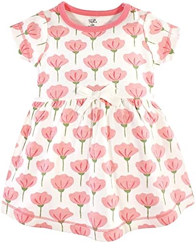 Допрено од природата бебе девојчиња органски памучен фустан и кардиган