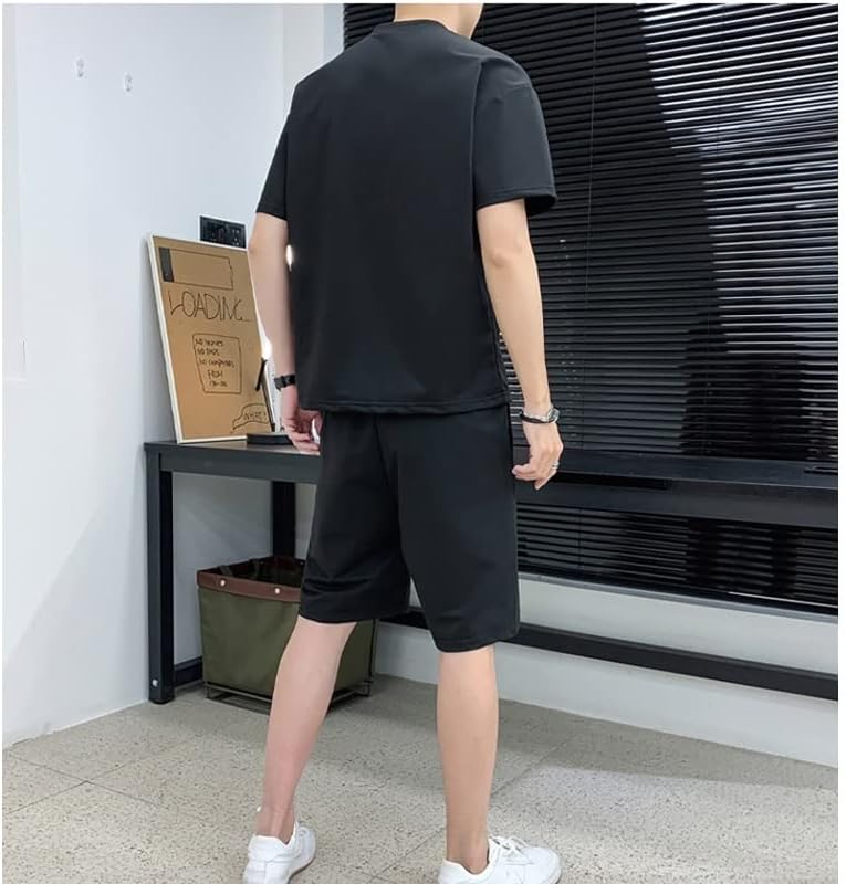 Letе лето машка маица постави две парчиња спортска облека костум кошаркарски спортски фитнес печатен краток ракав машки костум
