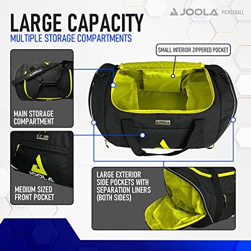 Joola Vision II Компактен 20in Спортска торба со дуфли со поставени ленти за рамо-носач-он големина на багаж, деловни патници,