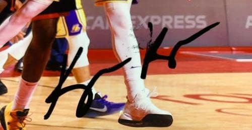 Кајл Кузма ја потпиша кошарката во Лос Анџелес Лејкерс 11x14 Фото PSA AI811114 - Автограмирани НБА фотографии