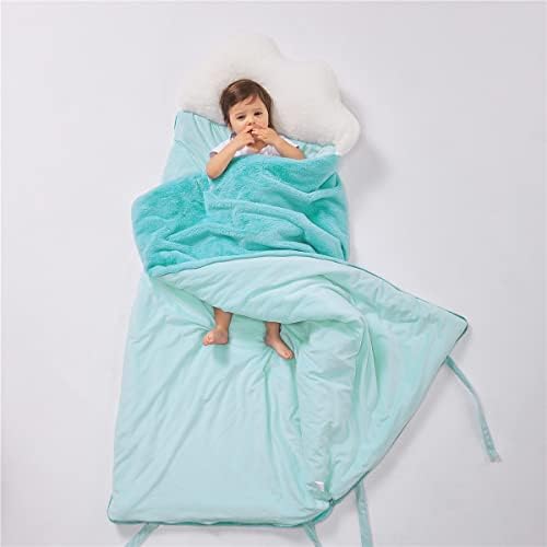 NTBED кадифен вреќи за спиење дремки 26 x52 со перница од облак, издржлив патент, мека и топла дремка торба за деца девојчиња момчиња