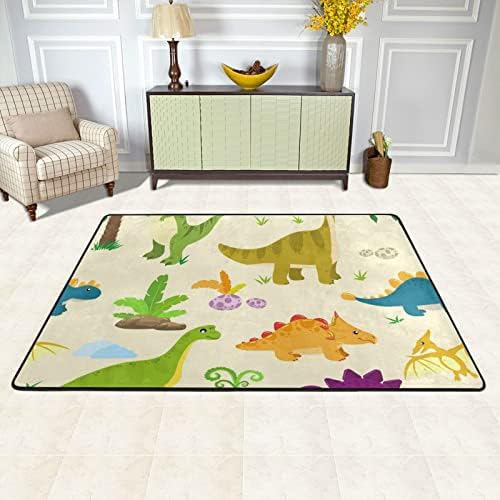 Среќни цртани филмови диносауруси големи меки подрачја расадници плејматски килим за деца кои играат соба во спална соба дневна соба 36 x