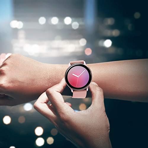 Abincee 10 парчиња компатибилен со Galaxy Watch Active 2 ленти 40мм/44мм, 20мм силиконски замена за замена за Samsung Galaxy