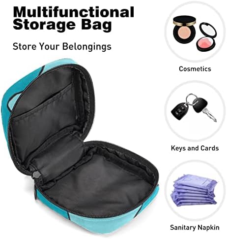 Санитарна торба за складирање на салфетки шарени геометриски блокови во боја менструација торба за држач за држач преносен со патент
