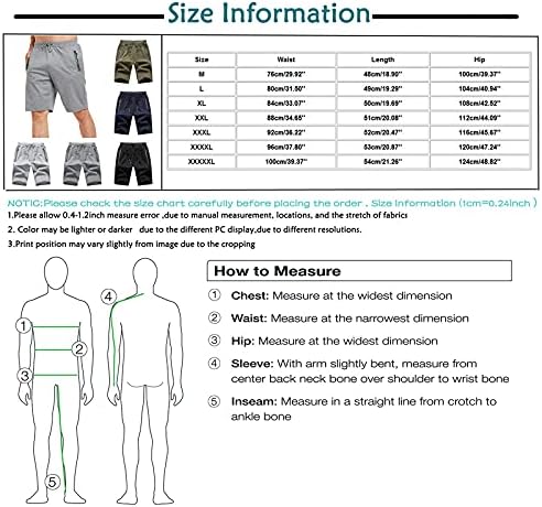 Машки Тренингот Шорцеви Повик Со Еластична Половината Патент Џебови Панталони Пот Шорцеви Големина 6