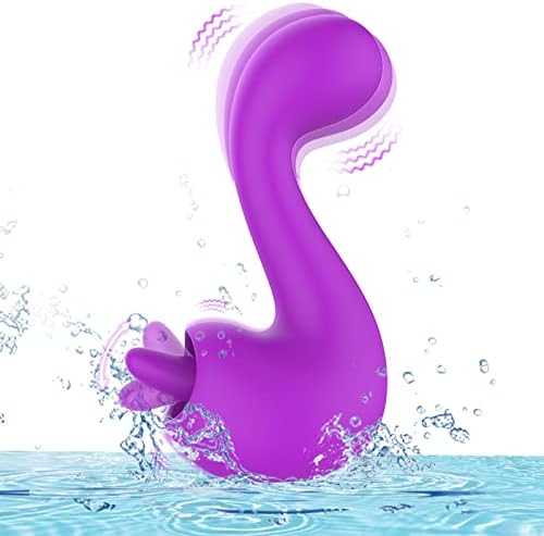 Роуз Вибратор Лижејќи секс играчка - Стимулатор за клиторис за жени задоволство со 7 режими на лижење на вибрации, мини вибратор