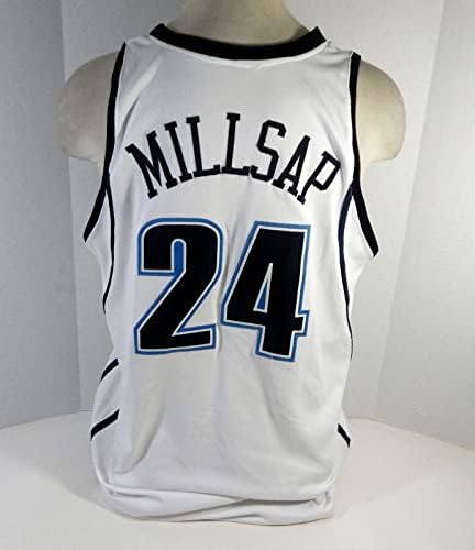 2006-07 Јута azzез Пол Милсап 24 Игра користеше дебитант на бел Jerseyерси Година 48 DP13855 - НБА игра користена