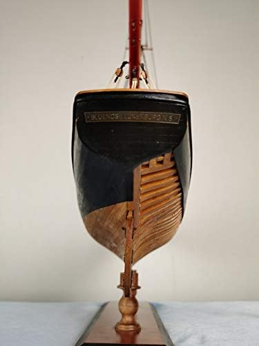 Американска чаша блуноза целосна ребра едриличар 1:72 730мм комплет за модели на дрвени бродови