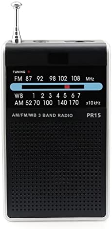 XDCHLK PR15 FM AM NOAA покажувач за подесување на радио Mini Mini Radial Radio Proteable џеб радио приемник со предупредување за временски услови