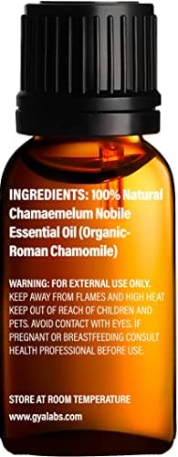 Есенцијално масло од органско камилица за дифузер и есенцијални масла за дифузер и сандалово дрво за сет на дифузер - чисто терапевтско
