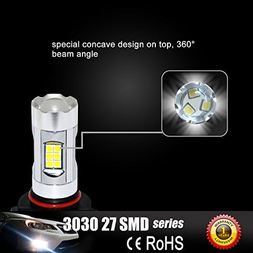 Ала Осветлување 3200 Лумени Најновата Верзија H10 9145 LED Сијалица За Магла Висока Моќност 3030 27-SMD Исклучително Супер Светла LED Сијалица