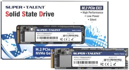 Супер Талент М. 2 PCIe NVME EX 1TB FPI1TBMWR7 PCIe Gen 3X4