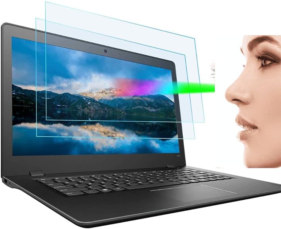 Заштитник на екранот на лаптопот Chambu 2 пакет за Lenovo V15 2021 82C500X9IH лаптоп анти-сјај/анти-сина заштитник мат филмови меур