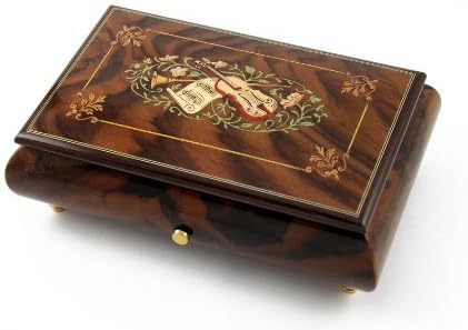 Елегантна музичка кутија со 50 белешки со музичка тема и украс на украс - Санкио - Волшебниот флејта W.A.Mozart