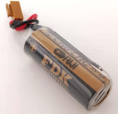 Zoyfayl 100 пакет CR8 LHC 17450 Батерија за Fuji CR8.LHC A02B-0200-K102 Fanuc A98L-0031-0012 3V резервна батерија со кафеав приклучок
