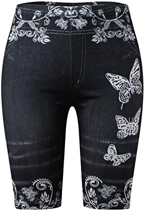 МИАШУИ МАТЕРИТИНСКИ ЈОГА ПАНТИ со џебови Тенок панталони Истегнете ги печатените хулахопки женски хеланки 3xL јога панталони со џебови