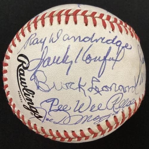 Hall of Famers повеќе потпишан бејзбол abg oeо Димаџо Куфакс Тери +21 Автос ЈСА - Автограмски бејзбол
