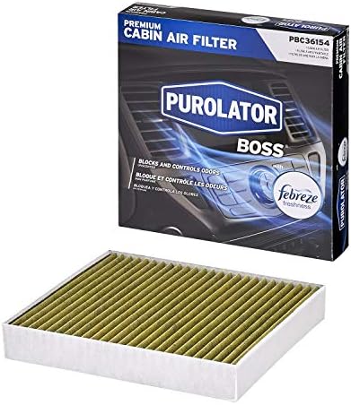 Purolator PBC36154 PurolatorBoss Premium Cabin Air Filter со Febreze Frightness Fits Select Chevrolet, Buick, Cadillac
