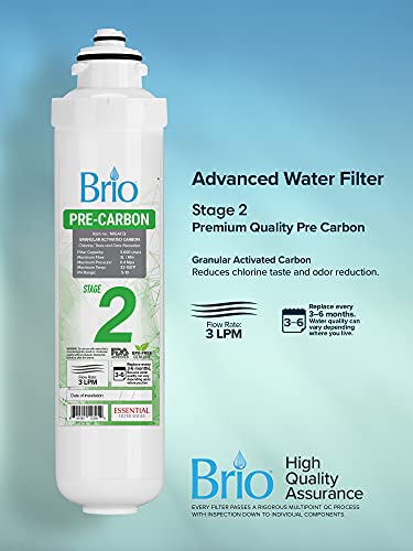 Замена на филтерот за ладилник за вода Brio - фаза -2: пред јаглерод грануларен активиран јаглерод - за BRIO Model CLPOROSC420RO