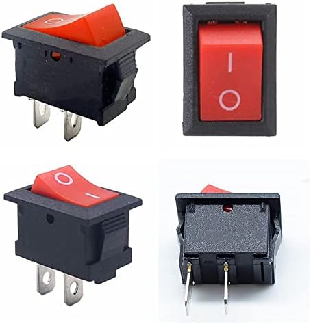 Професионална 2 позиција Snap во црвени прекинувачи на копчето за прекинувачи за прекинувачи за вклучување на прекинувачи за вклучување
