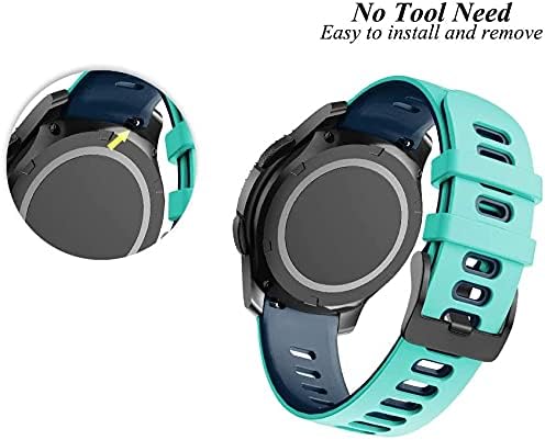 Pluschic компатибилен со VivoAvtive 3 Band/Galaxy Watch 3 Band, 20 mm мек опсег за брзо вклопување за Samsung Galaxy Watch Active 2/Garmin