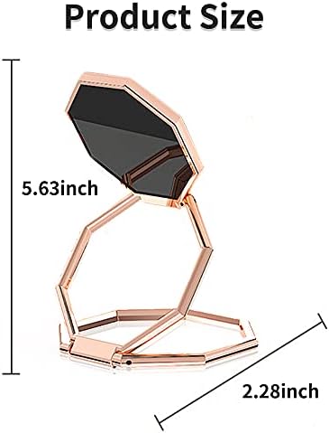 Преклопен држач за прстен за мобилни телефони, ултра-тенок телефон за ротација од 360 °, метален држач за прсти на телефонот за магнетски