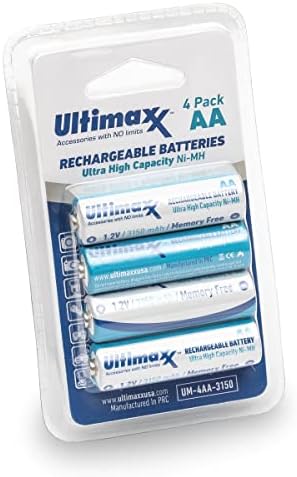 Ултимакс 4Х Bat Батерии За Полнење 3150 Мах Ултра Висок Капацитет Ни-МХ