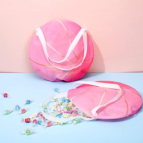 24 компјутери розова кошаркарска забава фаворизираат торби спортски тематски тематски торби со бонбони со рачки кошаркарски забави фаворизираат