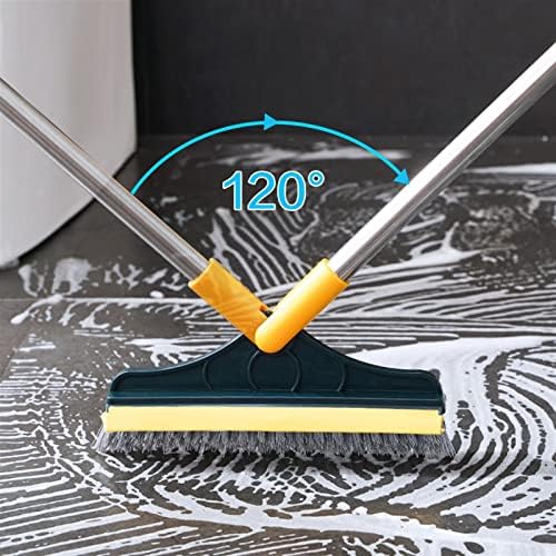 Mahza Push Brooth Brooth метла за чистење на подот за чистење, ротирачка четка за чистење на пукнатини за бања, алатка за чистење на