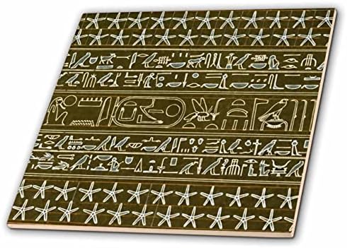 3дроза Антички Египетски Симболи Шема Хиероглифи Темно Египет Уметност Декор-Плочки