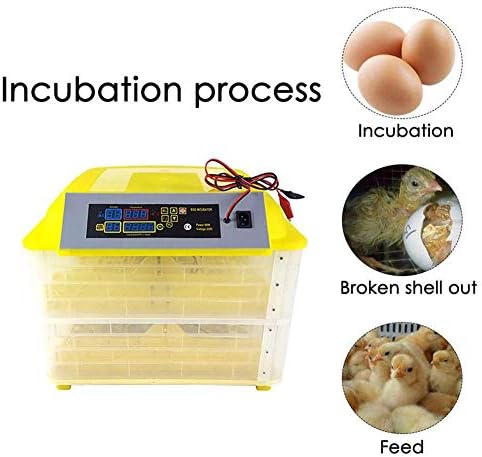 ЗАПИОН Инкубатор 112 Јајце Автоматско Вртење Со Двојна Моќност, Дигитална Контрола На Влажноста На Температурата За Птици Од Пилешка