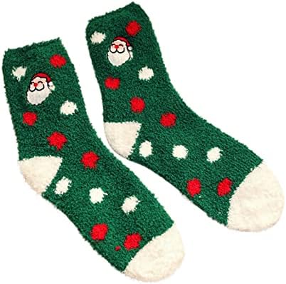 Божиќни Чорапи Жени Масовно Дома Удобно За Спиење меко &засилувач; Растегливи Есенски Чорапи Гроздобер Новогодишна Елка Жени Без Шоу Чорапи
