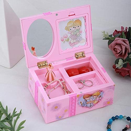 Музичка кутија за складирање на накит за накит за накит Ccbuy, украс за украси за девојчиња