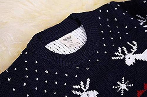 Детско плетен камин на Темел, прекрасен џемпер за дождовни дождови за Божиќ Најдобар подарок, 2Т-5Т