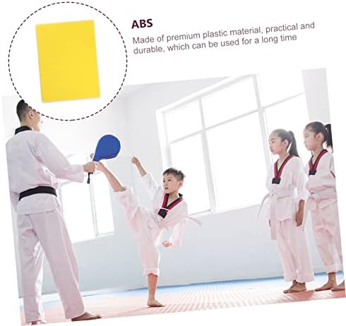 Nolitoy 2 PCS Taekwondo Board Martial Taekwondo Punching Boards Bartial Arts Rebreakebatable Obs ABS жолти деца Обука за обука