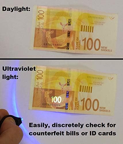 УВ ултравиолетово LED мини -картички за клучеви со лична карта на тастатура валута Детектор на урина за миленичиња