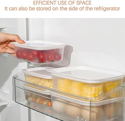 Ifc0rc Транспарентен Покриен Правоаголен Фрижидер Кутија За Складирање Садови За Храна Кујна