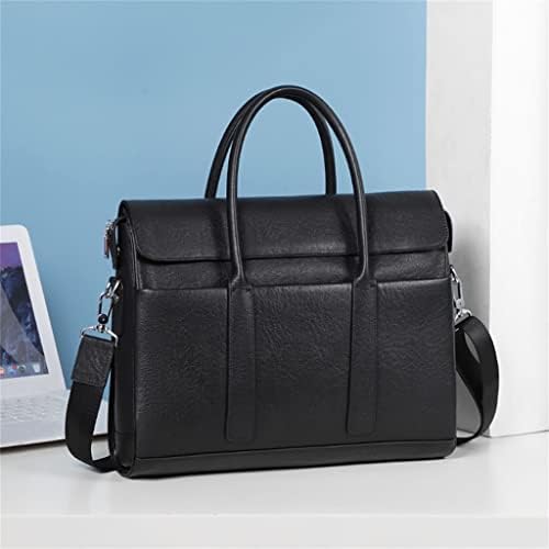 Dingzz мода од кукавици кожени машки деловни мажи чанти торба кожна лаптоп торба Човечка чанта