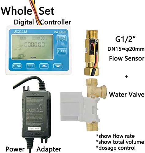 Контролер на сензорот за проток на сензор за проток на вода Чукач на сензор за проток на вода со 1-30L/мин 24V прикажувач