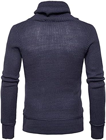 Машки Плетен Памучен Пуловер Џемпер Со Долг Ракав Блуза Лесна Атлетска Кошула Блузи За Winter Зима